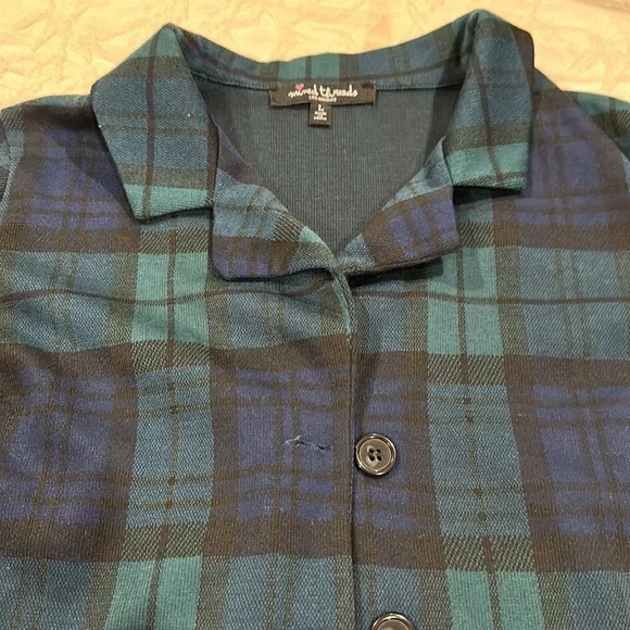 Checkered button down top - Picture 2 of 2